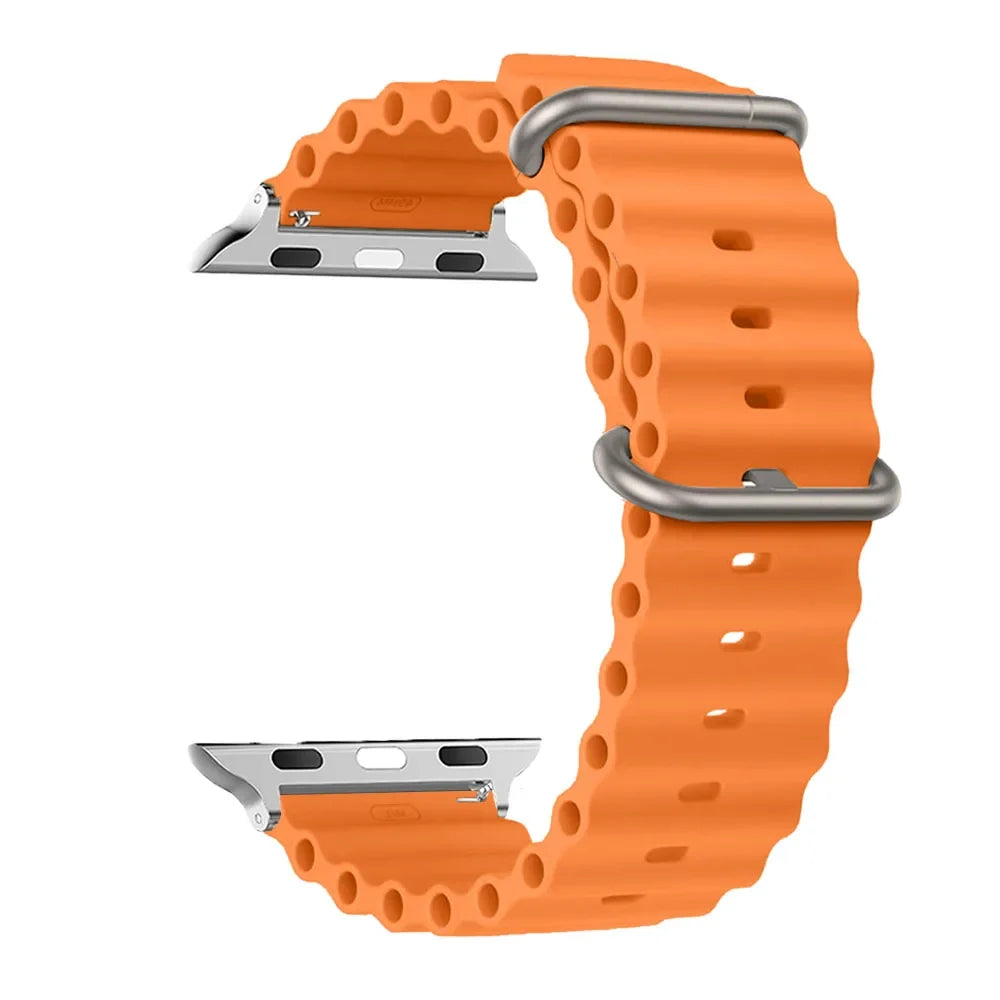 Bracelet de smartwatch en silicone, résistant à l’eau et respirant, bracelet de montre et bracelet de sport unisexes, bracelet de remplacement | Sansoti