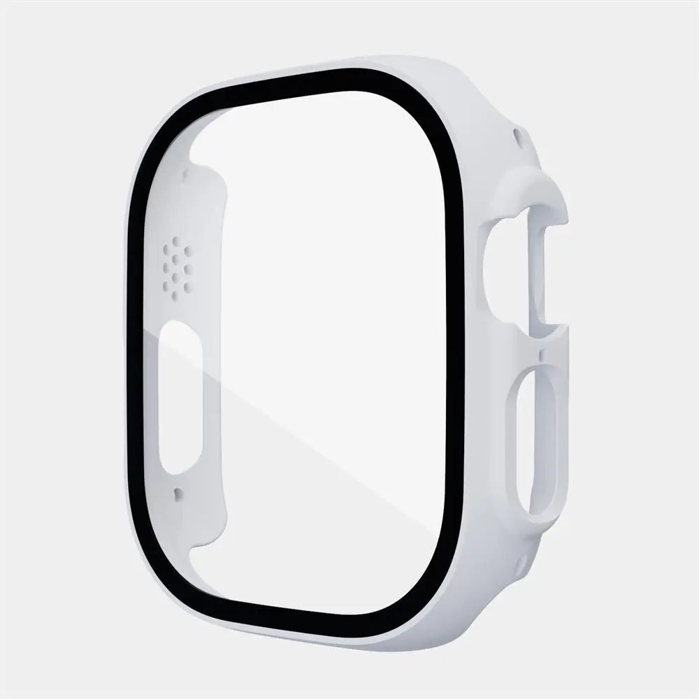 Protective Polycarbonate Glass Smartwatch Case 49mm Transparent Black Rose Gold Green Scratch-Resistant Watch | Sansoti