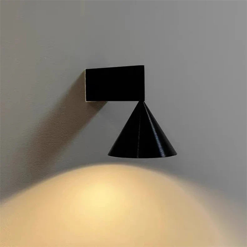 Metall-Wandleuchte LED 7W Warmweißes Licht Schlafzimmer Wohnzimmer Flur Chrom Schwarz Moderne Designbeleuchtung | Sansoti