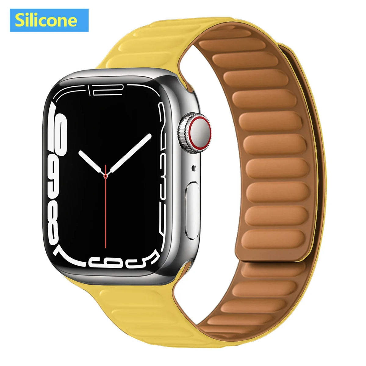 Lederarmband mit magnetischem Verschluss, 38–49 mm, verstellbares Smartwatch-Zubehör, stilvolles Armband | Sansoti