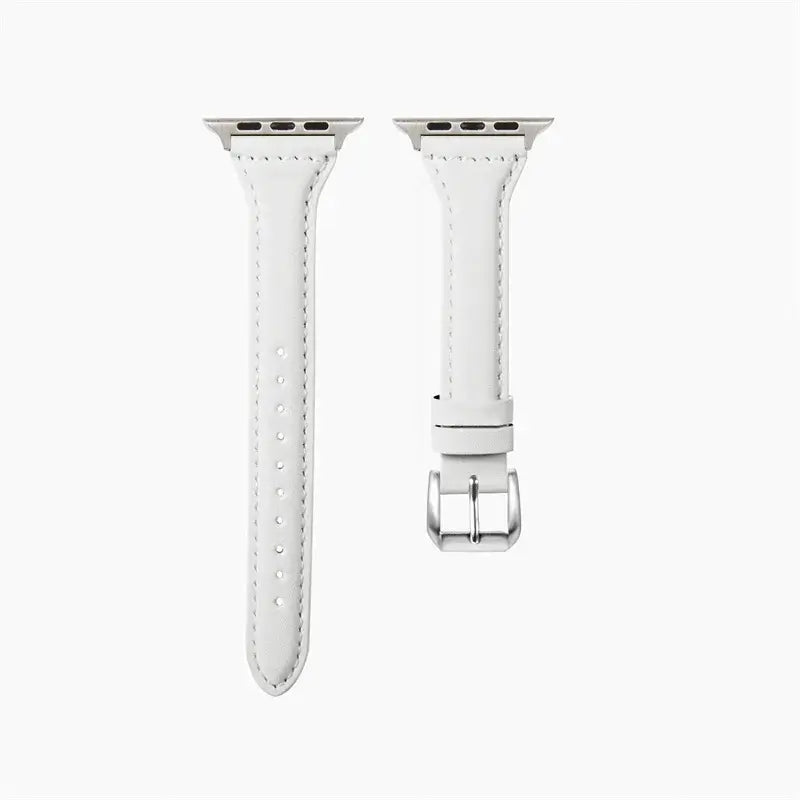 Bracelet de montre en cuir pour smartwatch, universel et réglable, 38-49 mm, bracelet haut de gamme au design sportif | Sansoti