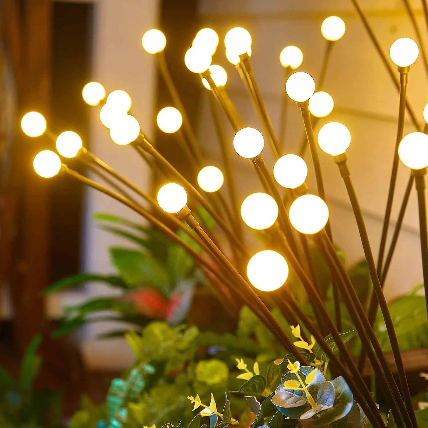 Glühwürmchen Gartenlampe Solar 20 LED Warmweiß Außenleuchte | Restfield
