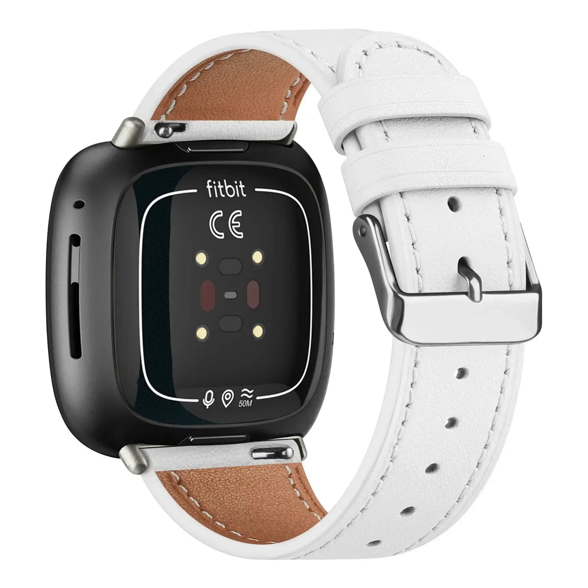Lederarmband für Smartwatch Verstellbares Sportuhrenarmband Ersatzarmband für Damen und Herren Aktivitäts-Tracker | Sansoti