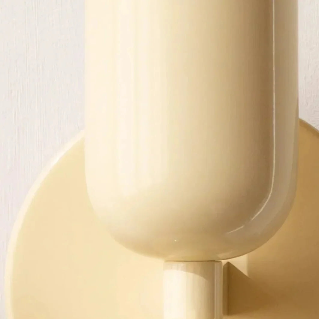 Metalen Wandlamp Dubbelzijdig Pastel E27 LED 25cm Slaapkamer Hal Eetkamer Scandinavisch Lichtontwerp | Sansoti
