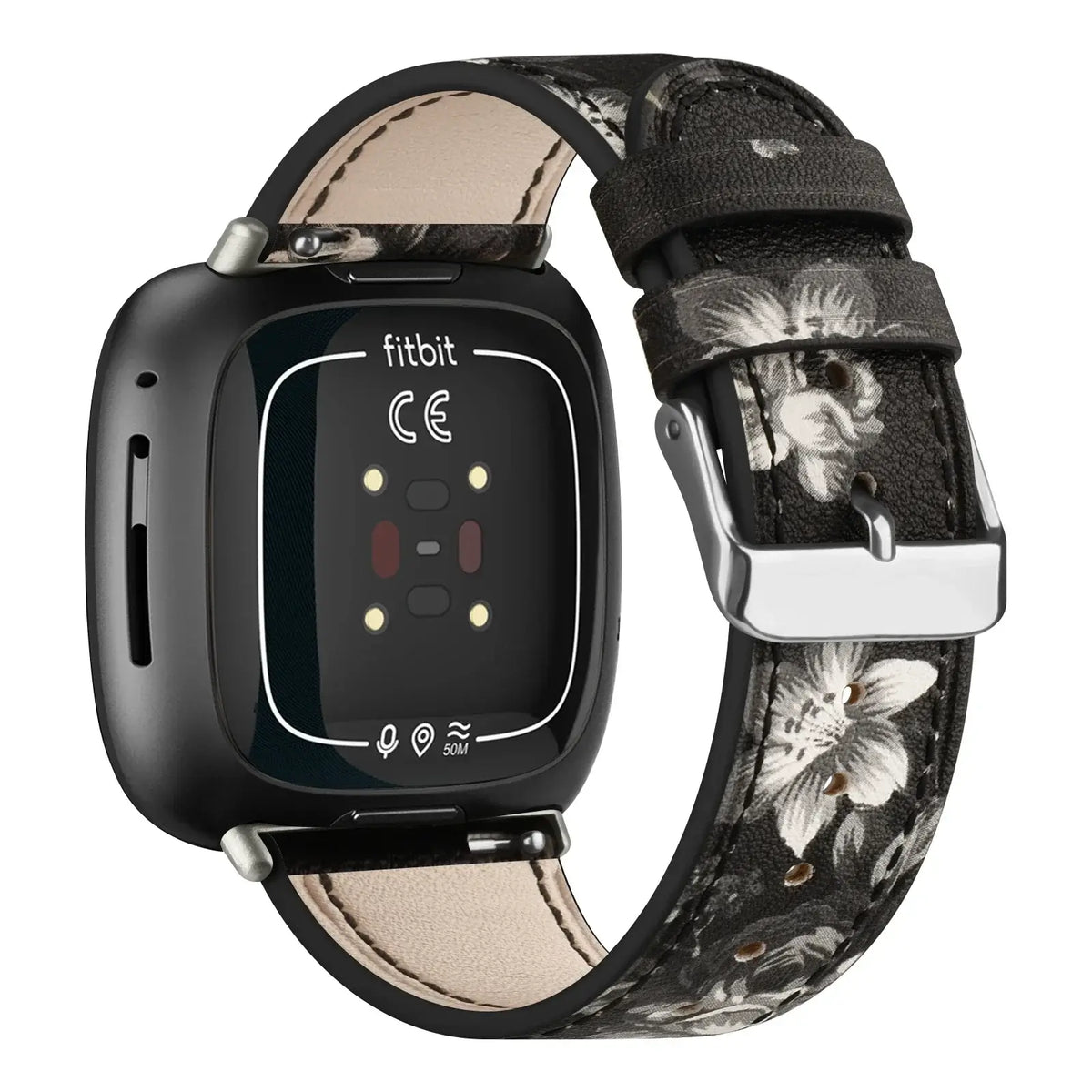 Lederarmband für Smartwatch Verstellbares Sportuhrenarmband Ersatzarmband für Damen und Herren Aktivitäts-Tracker | Sansoti