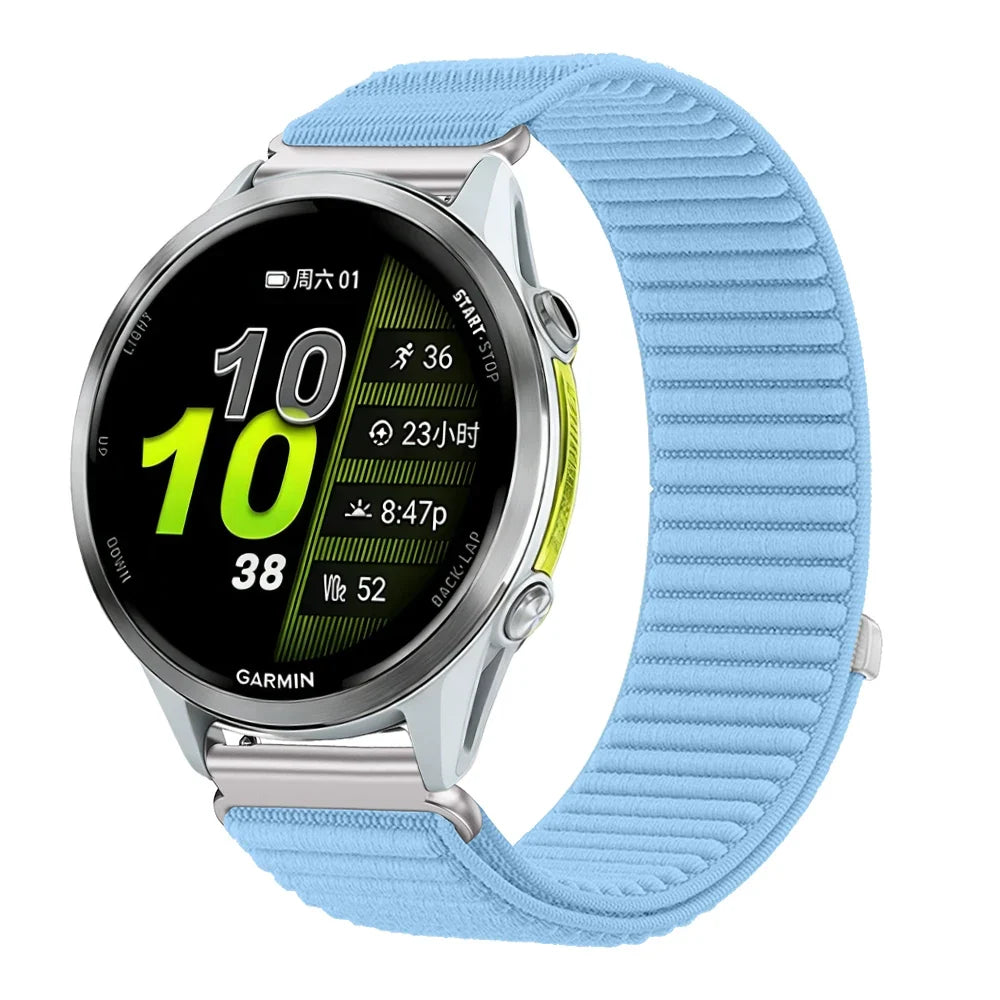 Nylon-Smartwatch-Armband, 21 cm, verstellbar, atmungsaktiv, sportlich, für Sportuhren, 20 mm, 22 mm, Unisex-Armband | Sansoti