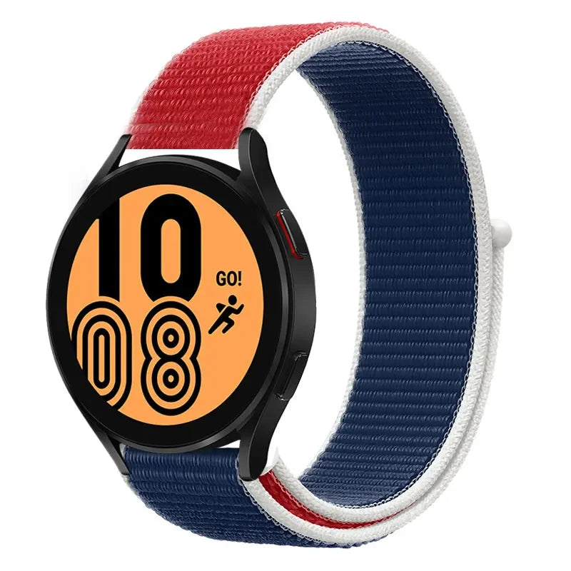 Nylonowy pasek sportowy do smartwatcha 20mm 22mm Oddychający Lekki Pasek typu Loop na nadgarstek Regulowany Trening Fitness | Sansoti