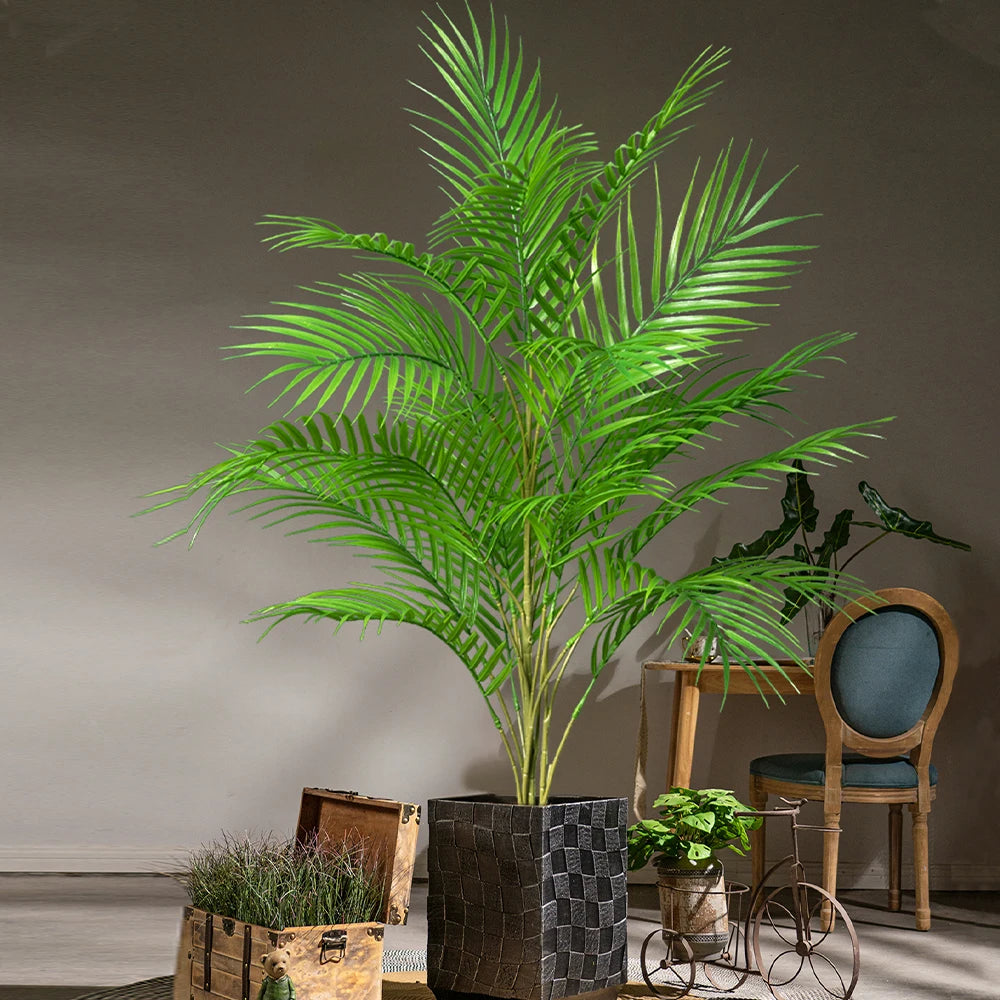 Kunstplant Areca Palm 50-88cm Tropisch Kunststof Woonkamer Kantoor Tuin Nep Palmboom Grote Kunstboom Binnen Buiten | Sansoti
