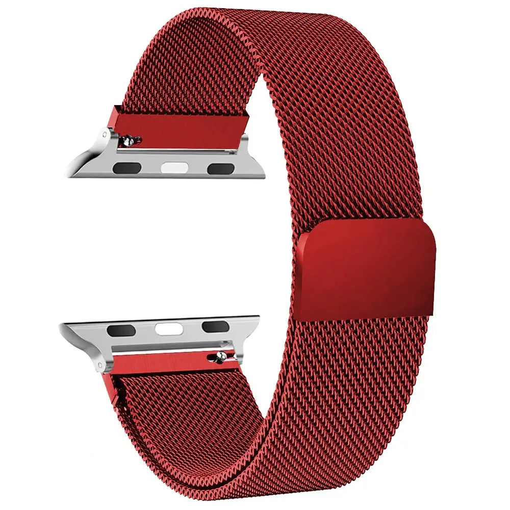 Magnetisches Uhrenarmband aus Edelstahl-Mesh, verstellbar, Smartwatch-Zubehör, 38–49 mm, universell | Sansoti