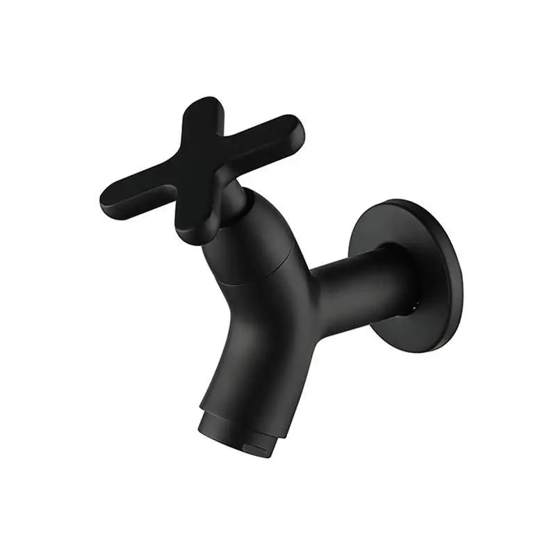Wandarmatur für Kaltwasser aus Messing, modern, rund, keramisch, für Bad, Küche und Garten, Einhebel, stilvoll, langlebig, verchromt | Sansoti