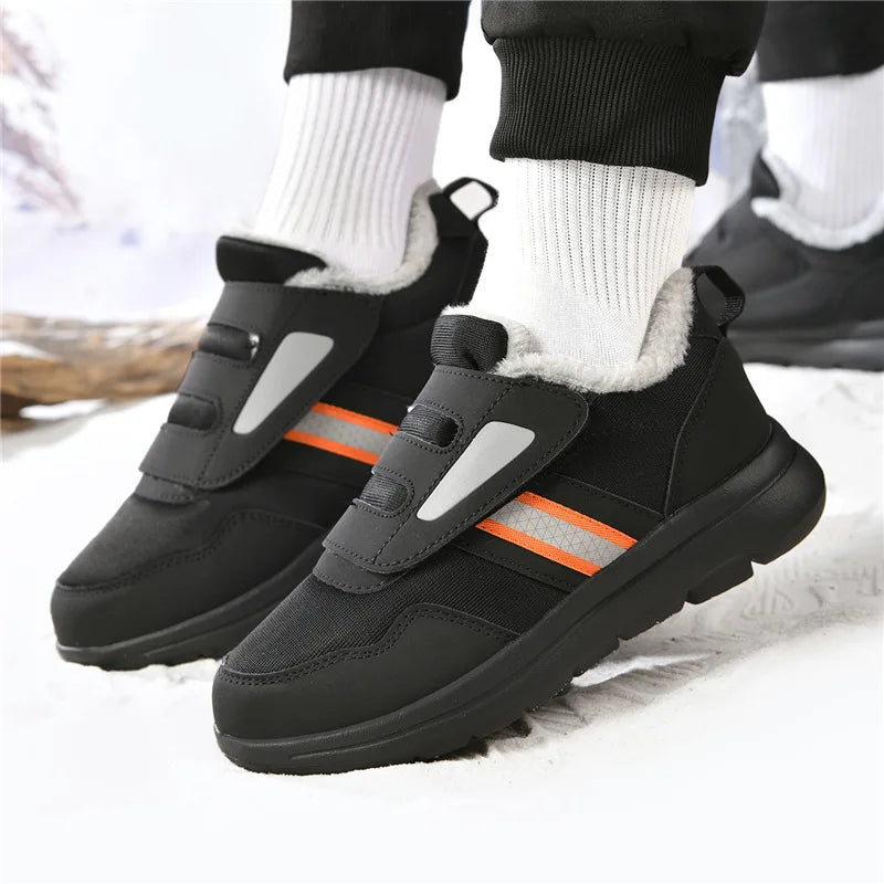 Wanderschuhe Damen Winter Verstellbarer Klettverschluss Extra breites Fußbett Stoßdämpfende Komfortschuhe | Sansoti