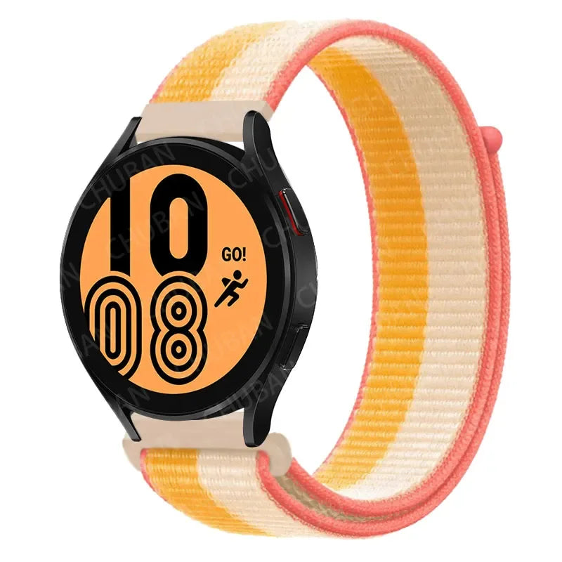 Nylonowy pasek sportowy do smartwatcha 20mm 22mm Oddychający Lekki Pasek typu Loop na nadgarstek Regulowany Trening Fitness | Sansoti