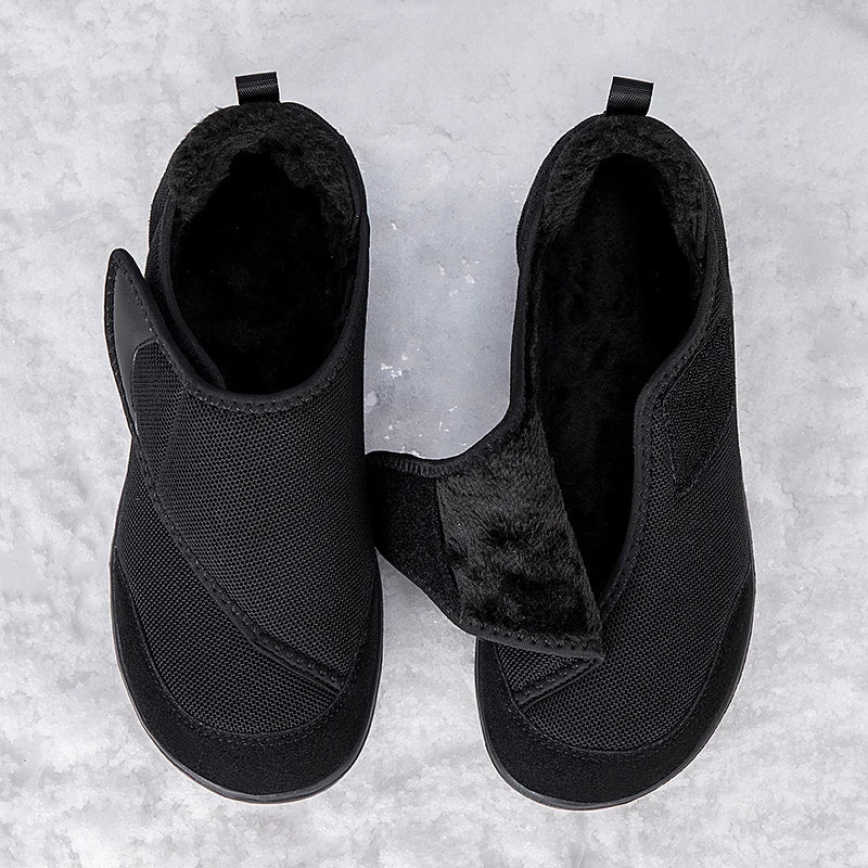 Orthopedische Winterschoenen Brede Pasvorm Warm Gevoerd Verstelbaar Klittenband Comfortabel Heren Dames | Sansoti