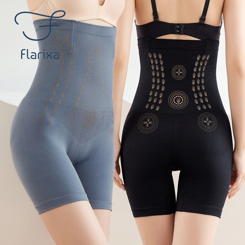 Women's High-Waisted Shapewear with Tummy Control, Seamless Elastic Body Shaper for Comfort | Sansoti