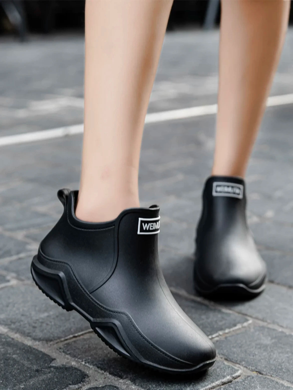 Waterdichte Enkellaarzen PVC Unisex Antislip Regenbescherming Keuken Tuin Outdoor Vier Seizoenen Comfort | Sansoti