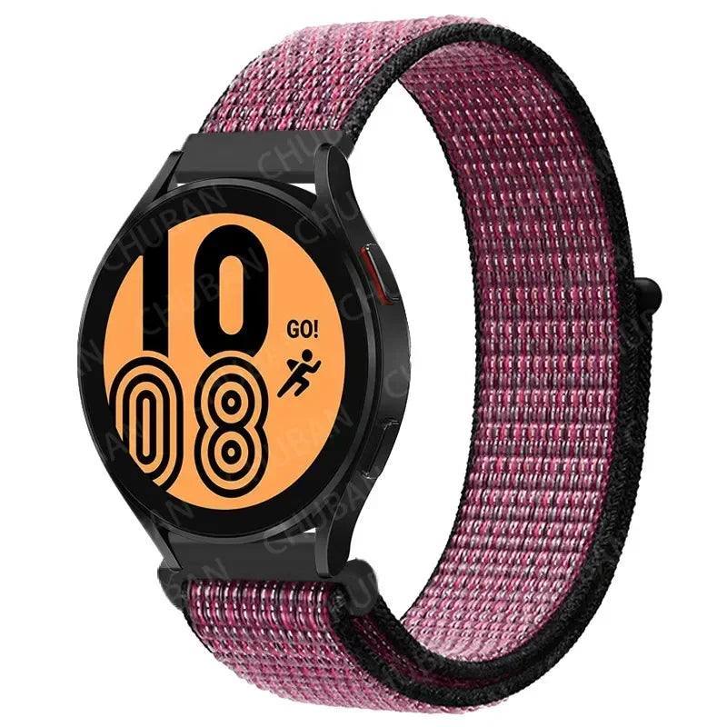 Nylonowy pasek sportowy do smartwatcha 20mm 22mm Oddychający Lekki Pasek typu Loop na nadgarstek Regulowany Trening Fitness | Sansoti
