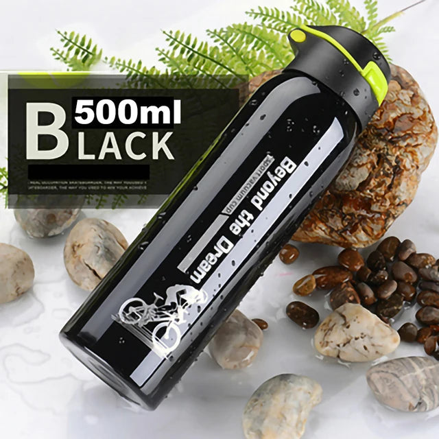 Gourde thermos pour vélo 500ml à double paroi en acier inoxydable, bouchon sport, cordon de transport, isolation et maintien de la température | Sansoti