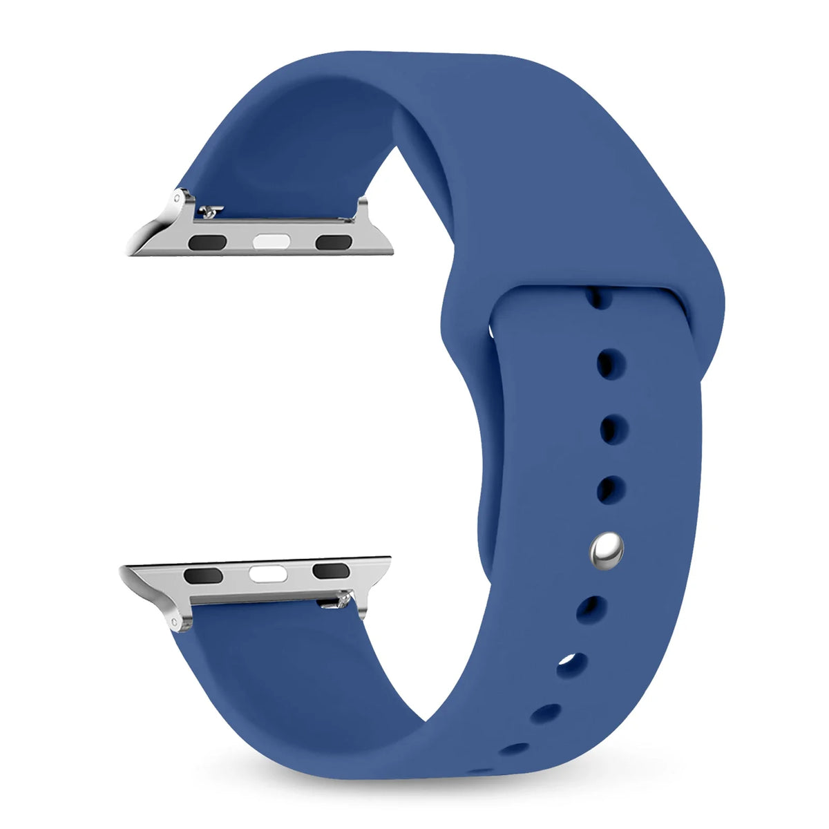 Wasserdichtes Silikonarmband mit verstellbarer Sport-Schließe für Smartwatches, 38–49 mm, sportlich und bequem | Sansoti