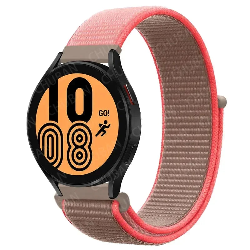 Nylonowy pasek sportowy do smartwatcha 20mm 22mm Oddychający Lekki Pasek typu Loop na nadgarstek Regulowany Trening Fitness | Sansoti