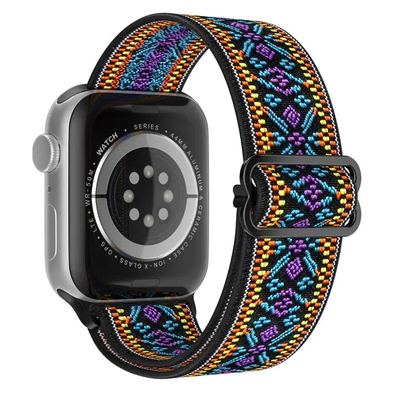 Elastisches Nylon-Smartwatch-Armband Austauschbar Komfortabel Langlebig Sportlich Aktiv | Sansoti