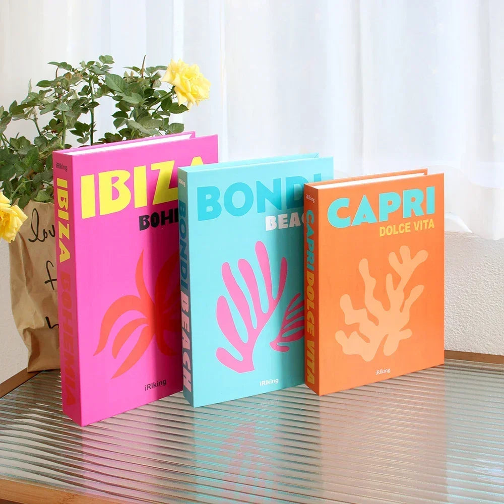 Décoration table basse Ensemble de 3 livres Design pliable Table basse style | Restfield