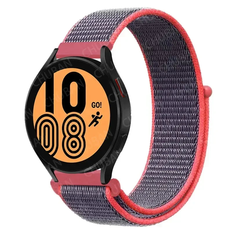 Nylonowy pasek sportowy do smartwatcha 20mm 22mm Oddychający Lekki Pasek typu Loop na nadgarstek Regulowany Trening Fitness | Sansoti