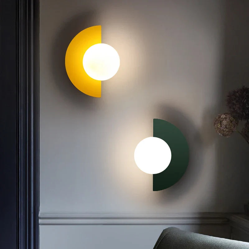 Moderne LED Wandlamp met Geometrisch Design voor Woonkamer & Slaapkamer | Sansoti