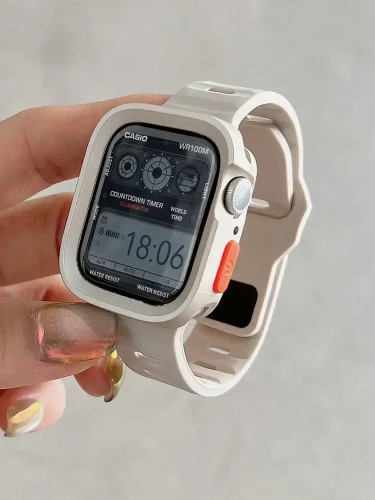 Flexibles, komfortables Silikon-Smartwatch-Armband mit Schnellverschluss, Sportarmband, 38–49 mm, universeller Ersatz | Sansoti