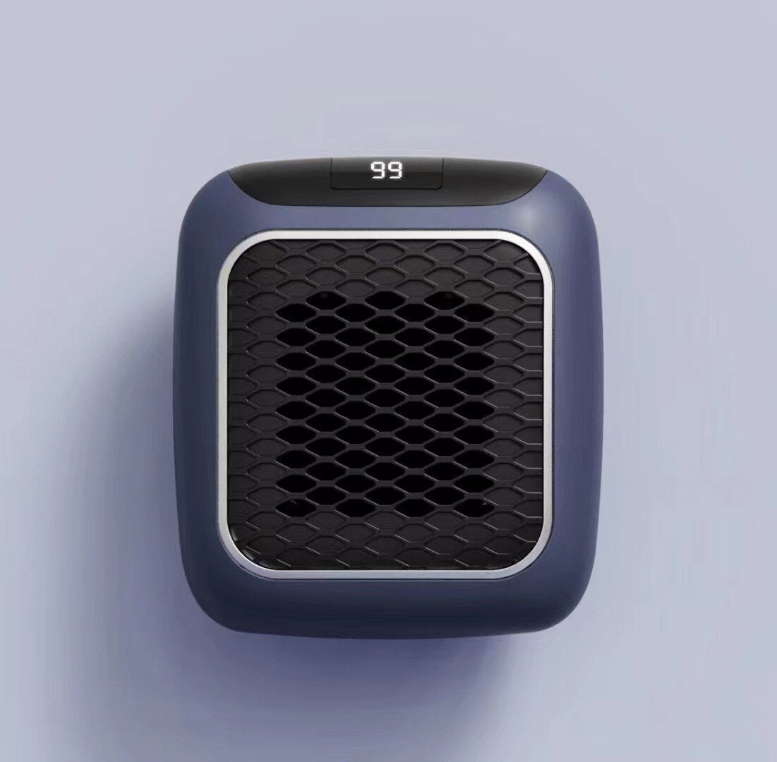 Compact Wall-Mounted Heater 800W Portable Space Heater LED Display Energy-Efficient Aluminum | Sansoti