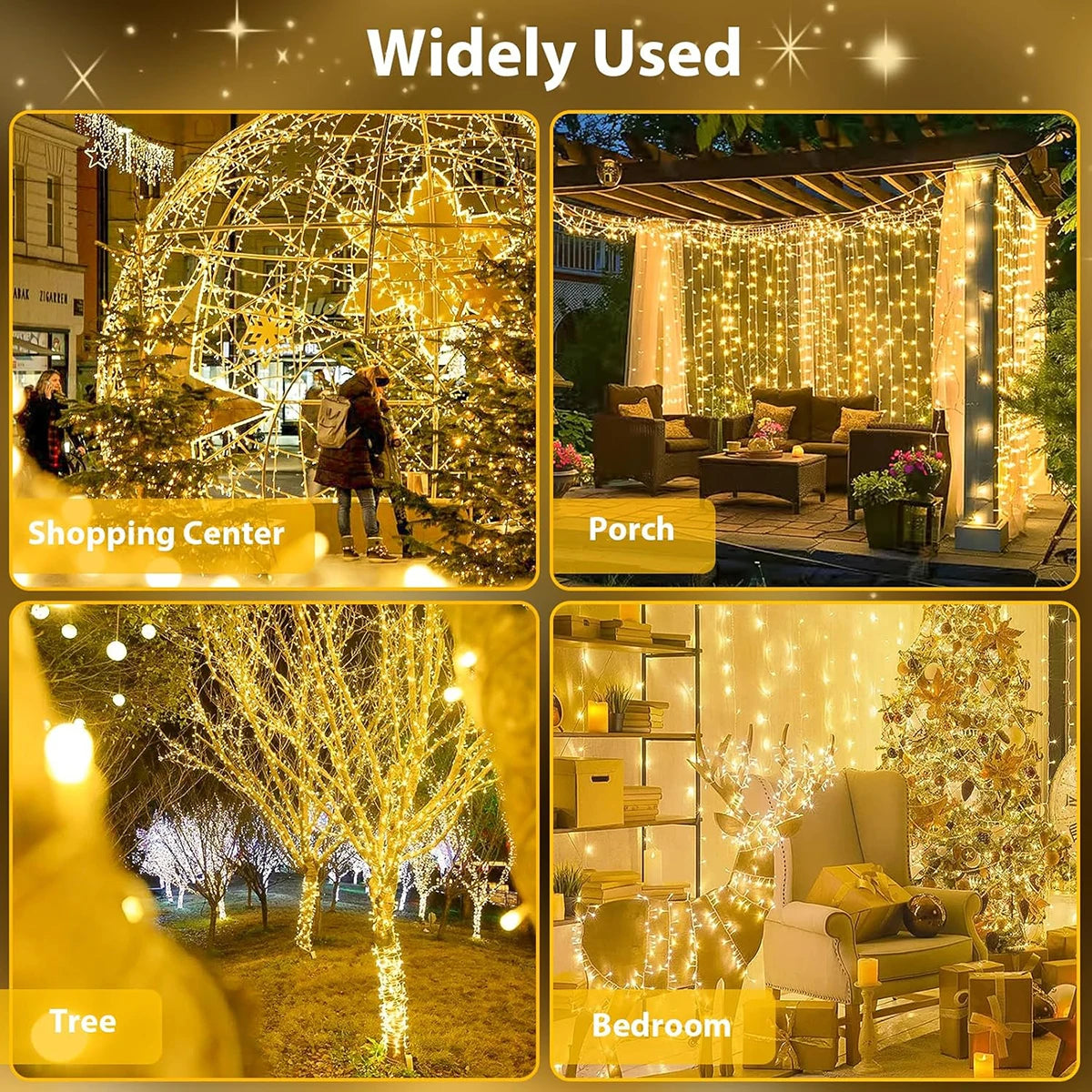 LED Lichtsnoer Buiten 20-100 Meter Warm Wit Tuinverlichting Feestverlichting Terras Tuin Sfeerverlichting | Sansoti