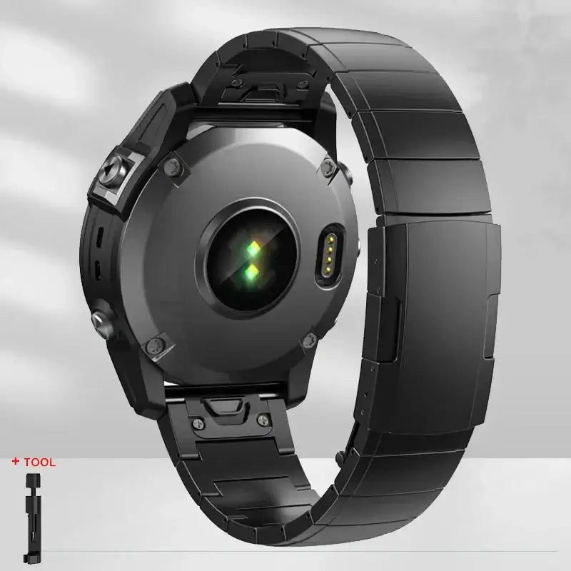 Edelstahl-Uhrenarmband mit Schnellverschluss für Smartwatch, 22 mm, 26 mm, verstellbares Metallarmband, universell | Sansoti