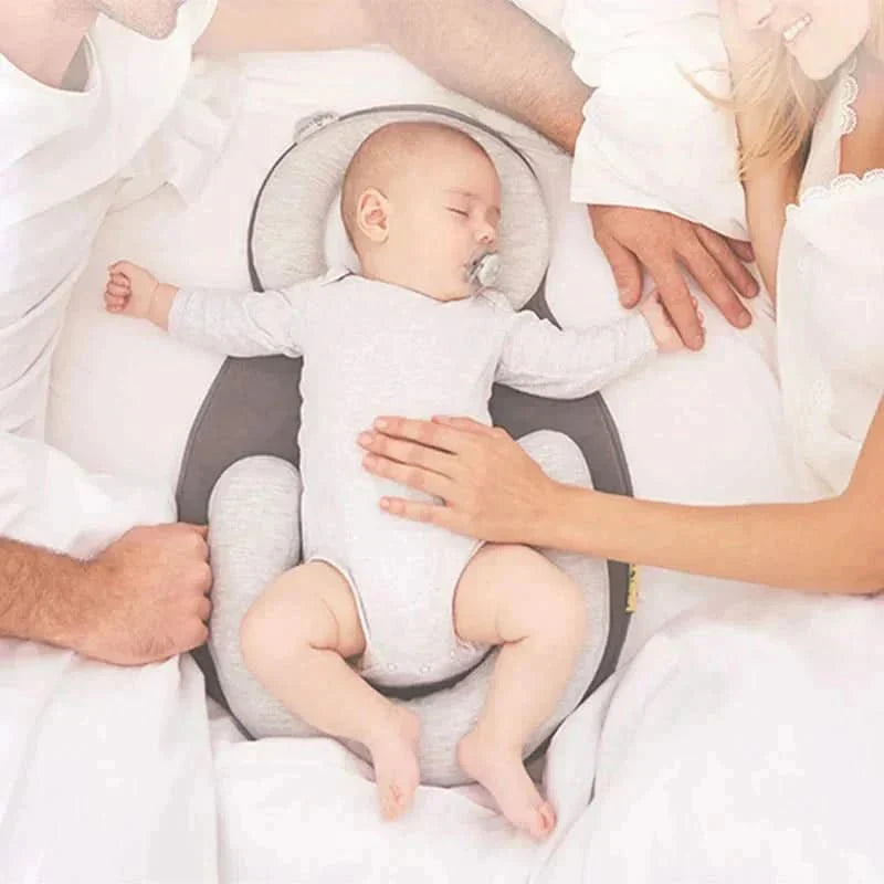 Ergonomisch Babykussen met Schedelondersteuning Plat of Wigvorm Hoofdsteun voor Zuigelingen Pasgeborenen | Sansoti