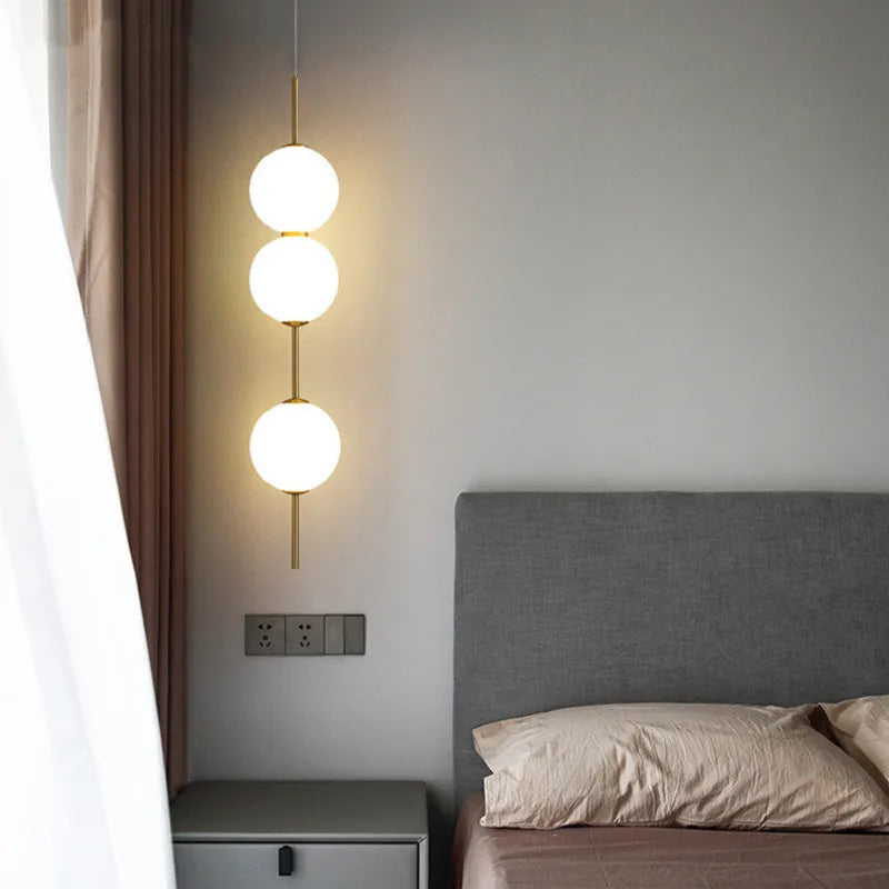 Moderne Glazen Hanglamp met 1, 2, 3 of 4 Lichtpunten – Eigentijds Design voor Slaapkamer, Eetkamer, Woonkamer | Sansoti
