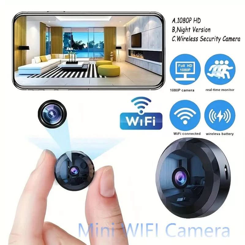 Magnetische Mini WiFi Camera 1080P HD Nachtzicht Bewegingsdetectie Draadloze Beveiligingscamera voor Thuis | Sansoti
