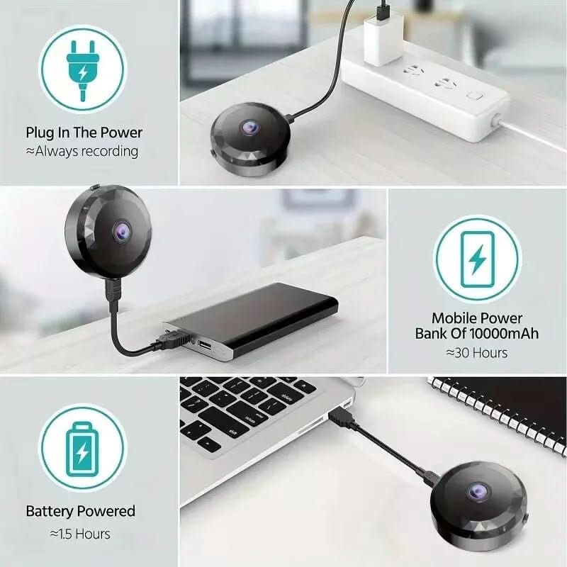 Magnetische Mini WiFi Camera 1080P HD Nachtzicht Bewegingsdetectie Draadloze Beveiligingscamera voor Thuis | Sansoti