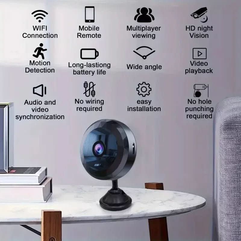 Magnetische Mini WiFi Camera 1080P HD Nachtzicht Bewegingsdetectie Draadloze Beveiligingscamera voor Thuis | Sansoti
