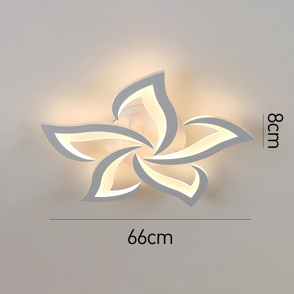 Lovela Flower Deckenleuchte LED 3200 Lumen Schwarz Wohnzimmer Schlafzimmer Design Deckenleuchte modern | Restfield