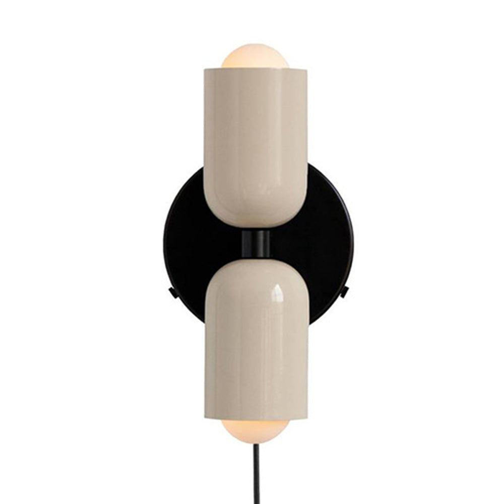 Louvel wandlamp glas dubbel lichtpunt groen wandverlichting woonkamer slaapkamer modern design up down verlichting compact 12 cm | Sansoti