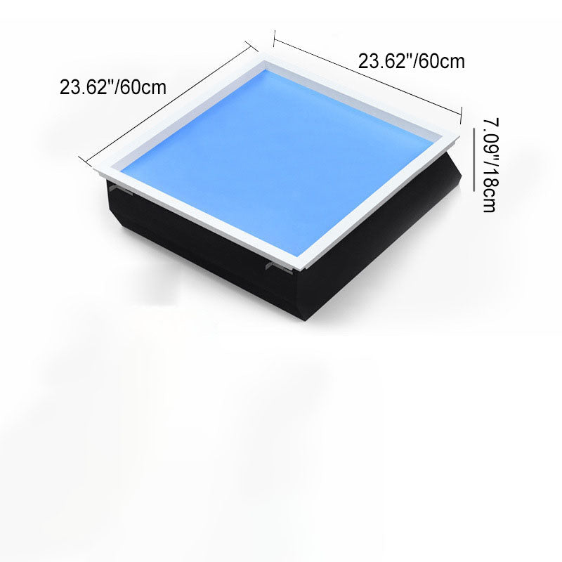 Daglichtlamp Plafond LED Ingebouwd Metaal 60x30cm Woonkamer Slaapkamer Hemelraam Daglicht Simulatie Smart Tuya Dimbaar | Sansoti