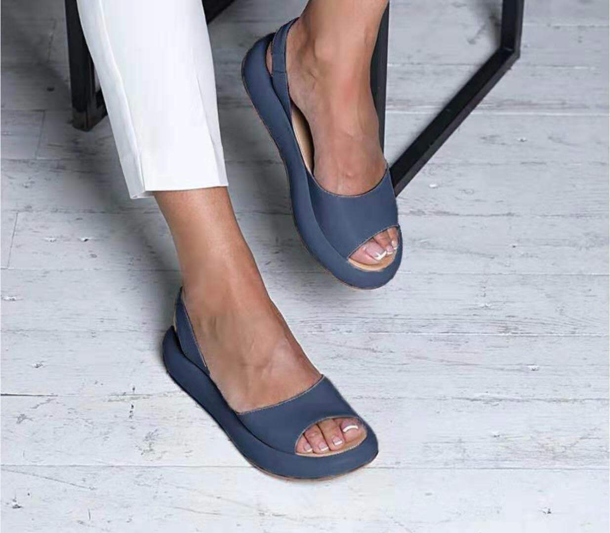Platte Damessandalen Lente-Zomer Open Teenmodel Casual Teenslippers Comfortabel Schoeisel Strandschoenen | Sansoti