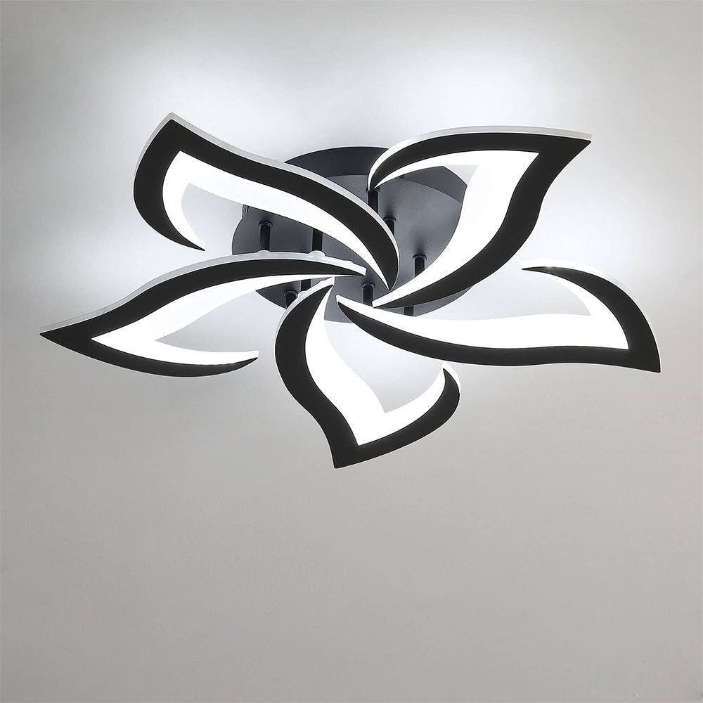 Lovela Flower Deckenleuchte LED 3200 Lumen Schwarz Wohnzimmer Schlafzimmer Design Deckenleuchte modern | Restfield