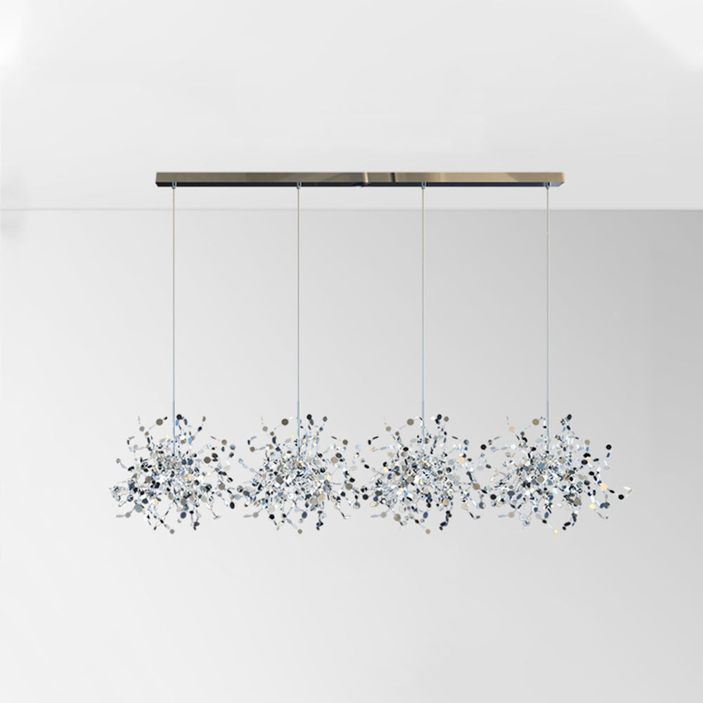 Suspension Sputnik rétro métal or argent G9 LED salon chambre salle à manger vintage | Restfield