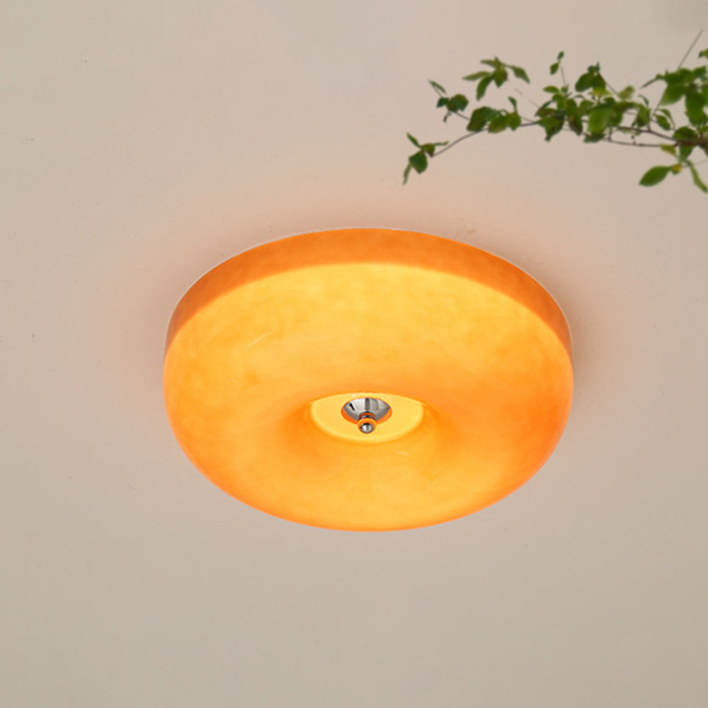Glas-Deckenleuchte Creme Dimmbar LED Deckenbeleuchtung Skandinavisches Modernes Design Schlafzimmer Wohnzimmer | Sansoti