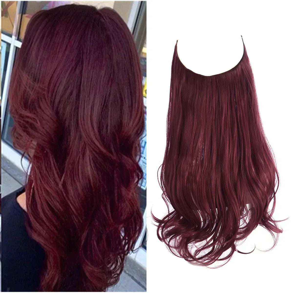 Human Hair Extensions 100% Natural REMY Quality Heat-Resistant Volume Long Hair 35-45cm Clip-In | Sansoti