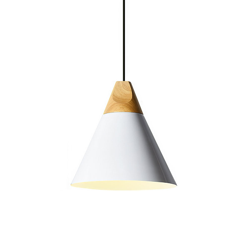 Suspension bois aluminium E27 colorée salle à manger salon cuisine lampe design moderne | Restfield