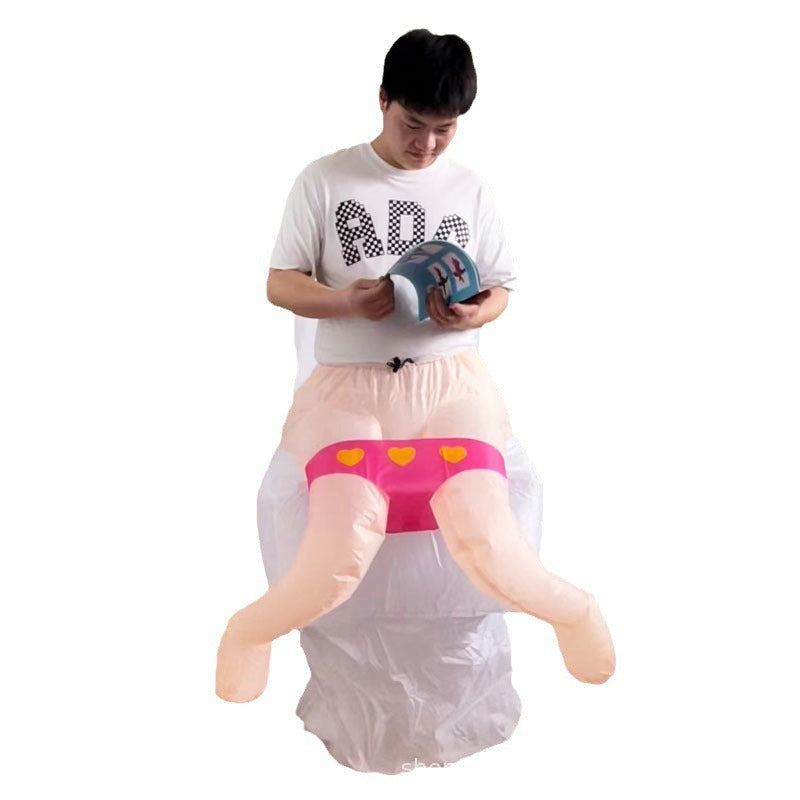 Inflatable Party Costume for Adults - Funny Theme Party Outfit for Halloween Carnival Party Costume | Sansoti
