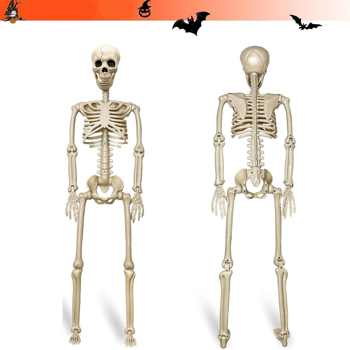 Moving Skeleton Decoration 90cm Hanging Halloween Spooky Party Decoration Indoor Outdoor Horror Theme Party | Sansoti