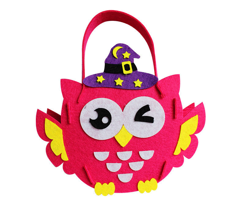 Vilt Knutselset Halloween Tas Pompoen Decoratie Kinderen Creatief Doe-het-zelf Handwerk Feest Activiteit | Sansoti