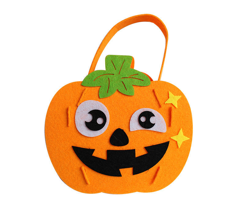 Vilt Knutselset Halloween Tas Pompoen Decoratie Kinderen Creatief Doe-het-zelf Handwerk Feest Activiteit | Sansoti