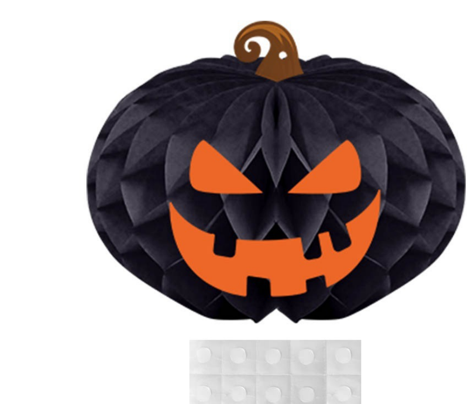 Foldable Paper Lantern Halloween Hanging Decoration Indoor Outdoor Party Spooky Atmosphere Pumpkin Skeleton Decoration | Sansoti